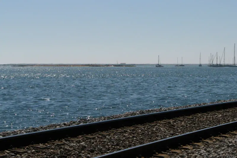 Faro's waterfront where the Ria Formosa meets the town