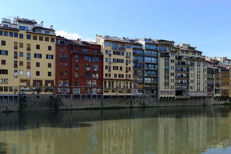 Houses along the Arno in Florence