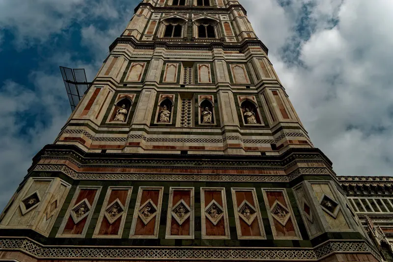 Giotto's bell tower seen from its base