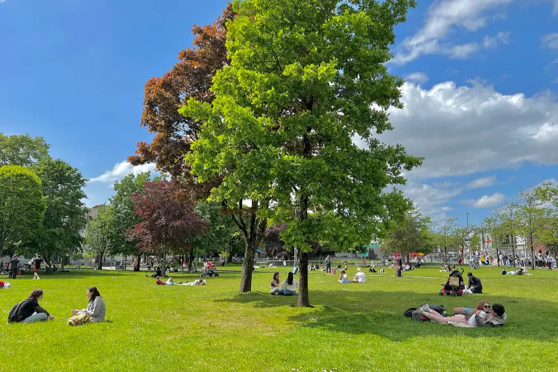 Eyre Square in central Galway