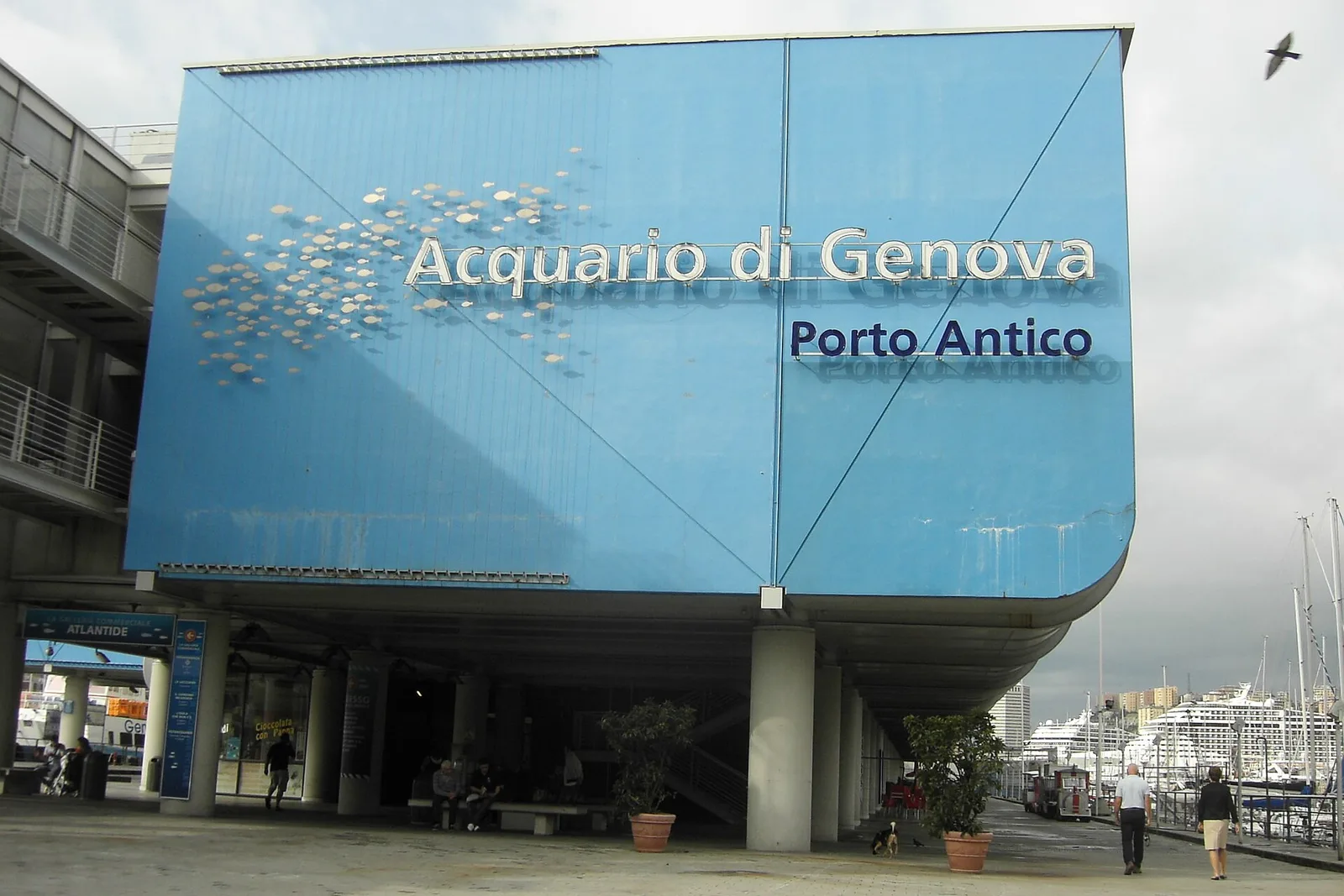 The Acquario di Genova building on the old harbour
