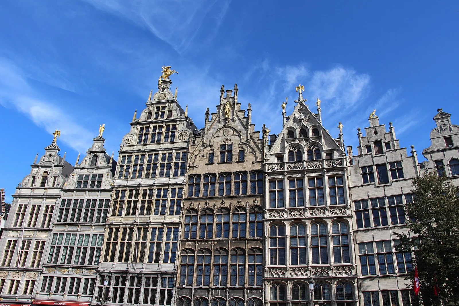 The guildhalls on Antwerp's Grote Markt