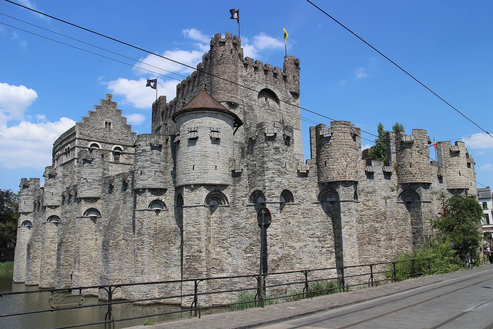 The Gravensteen castle in the center of Ghent