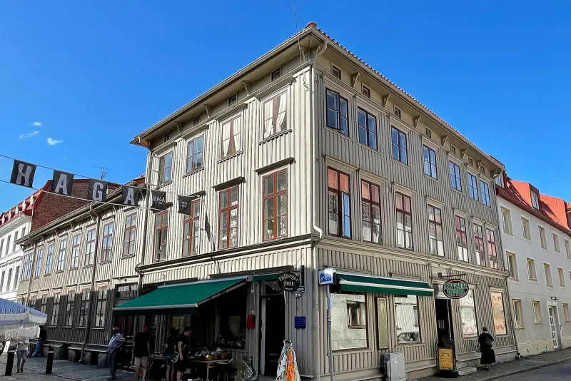 Stone houses on Haga Nygata in Gothenburg