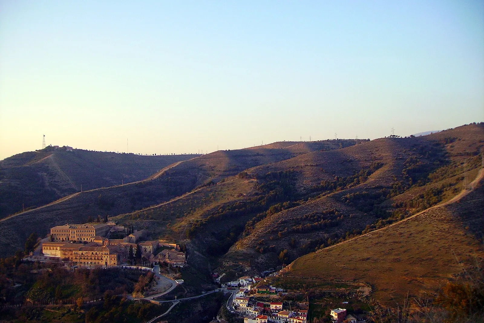 The Sacromonte abbey above the cave quarter of Granada