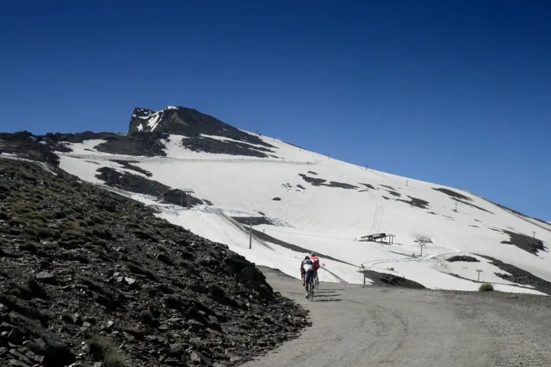 The road toward Pico Veleta in the Sierra Nevada
