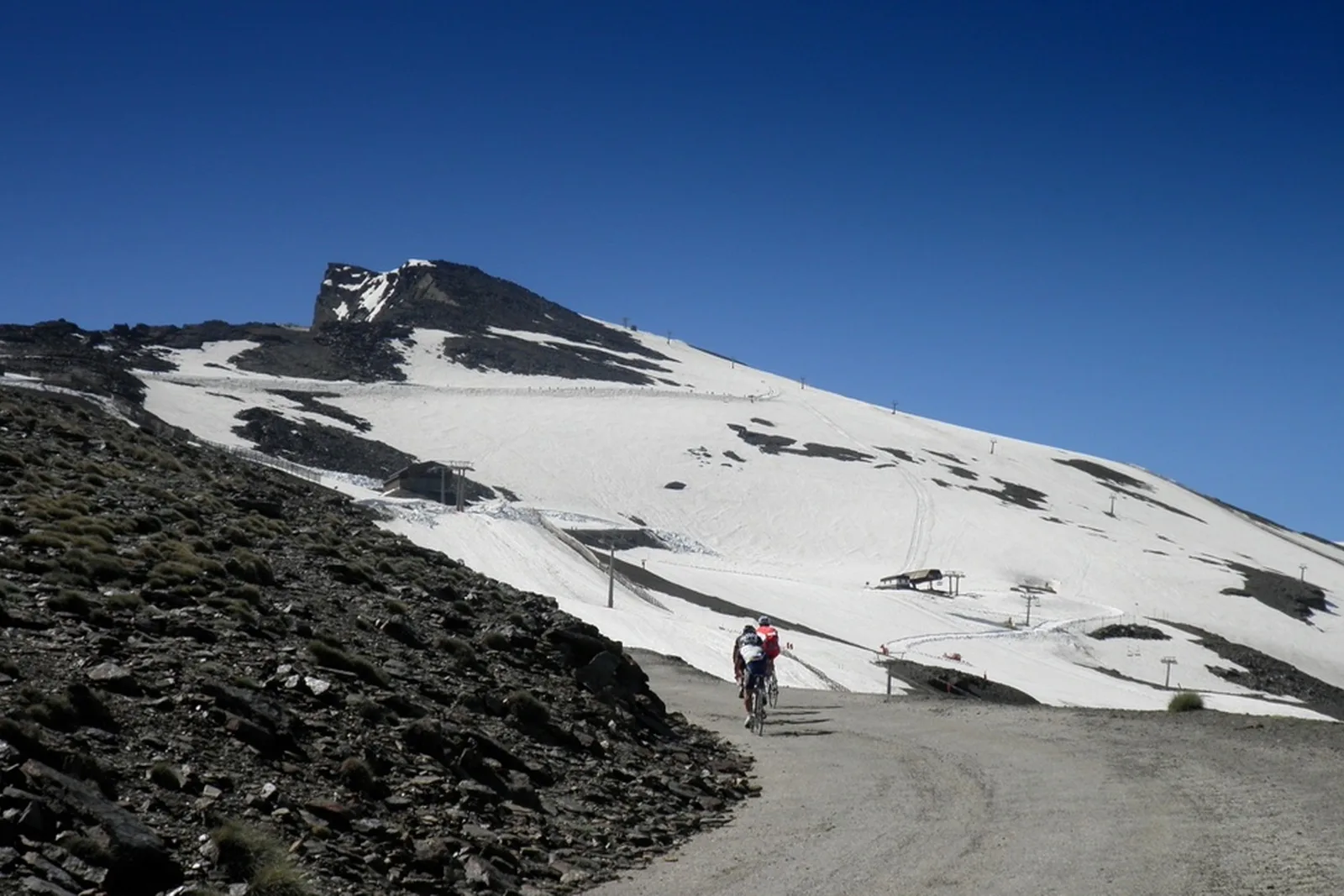 The road toward Pico Veleta in the Sierra Nevada