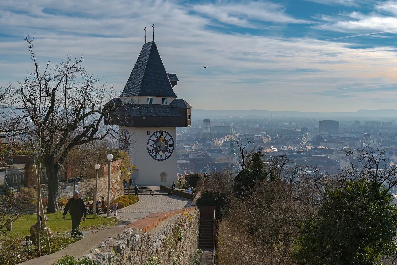 Graz's clock tower on the Schlossberg