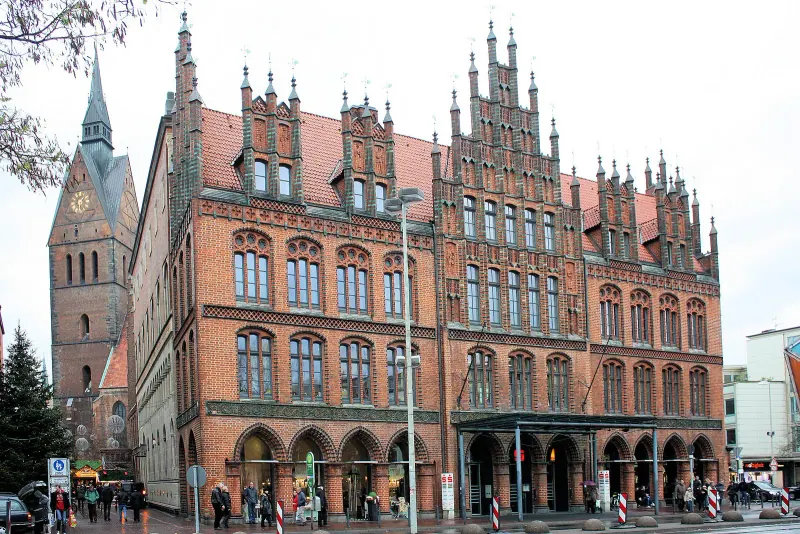 The Altes Rathaus and the Marktkirche tower