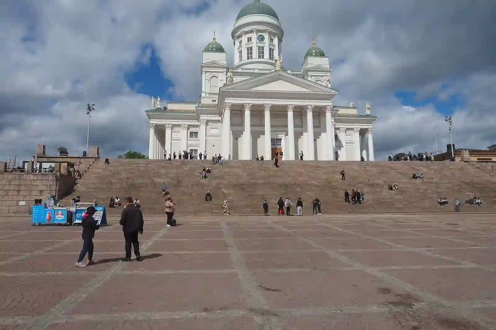 Helsinki Cathedral above Senate Square in the city centre