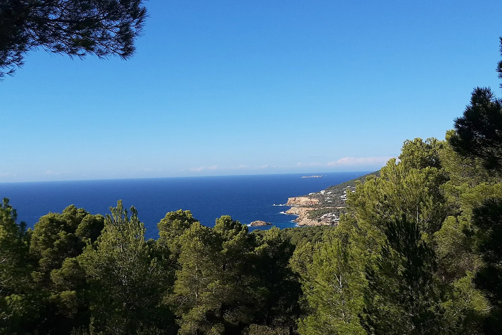 Cala d'Hort beach with Es Vedra offshore, Ibiza