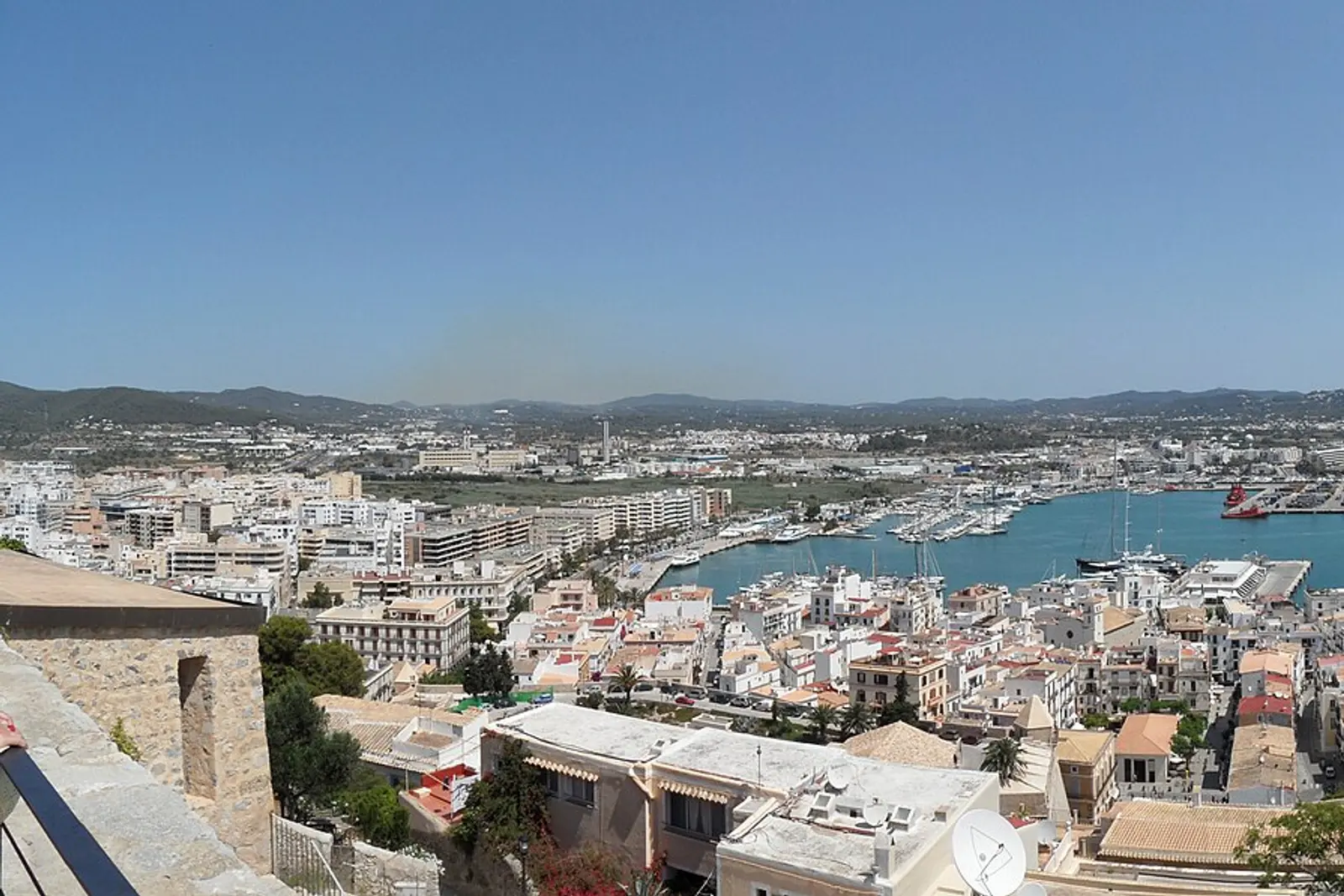 The marina and port of Ibiza town