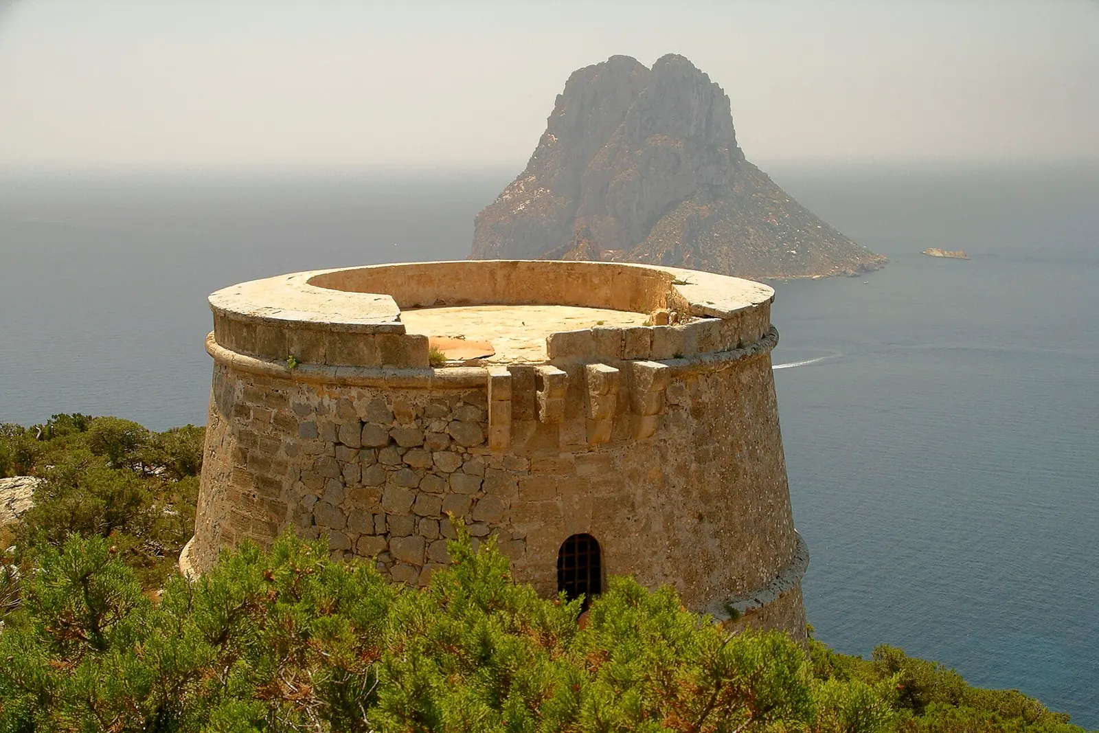 Es Vedra seen from the Torre des Savinar watchtower