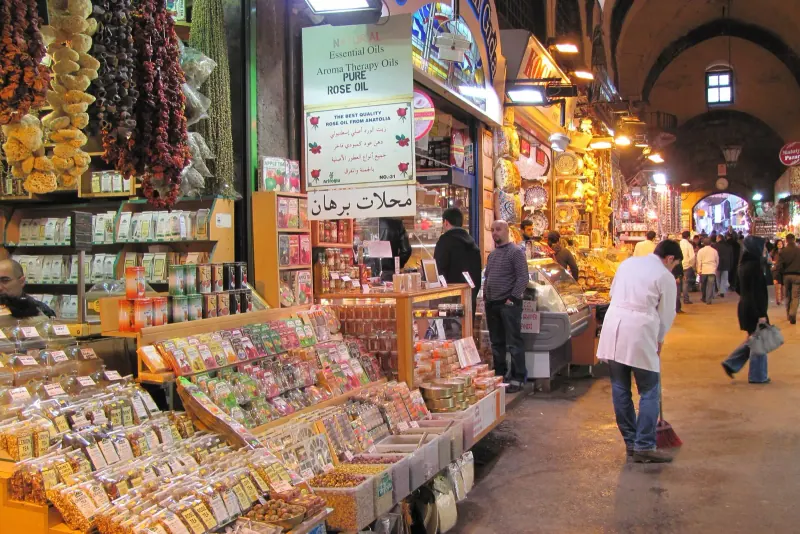 Vaulted lane inside the Grand Bazaar, Istanbul