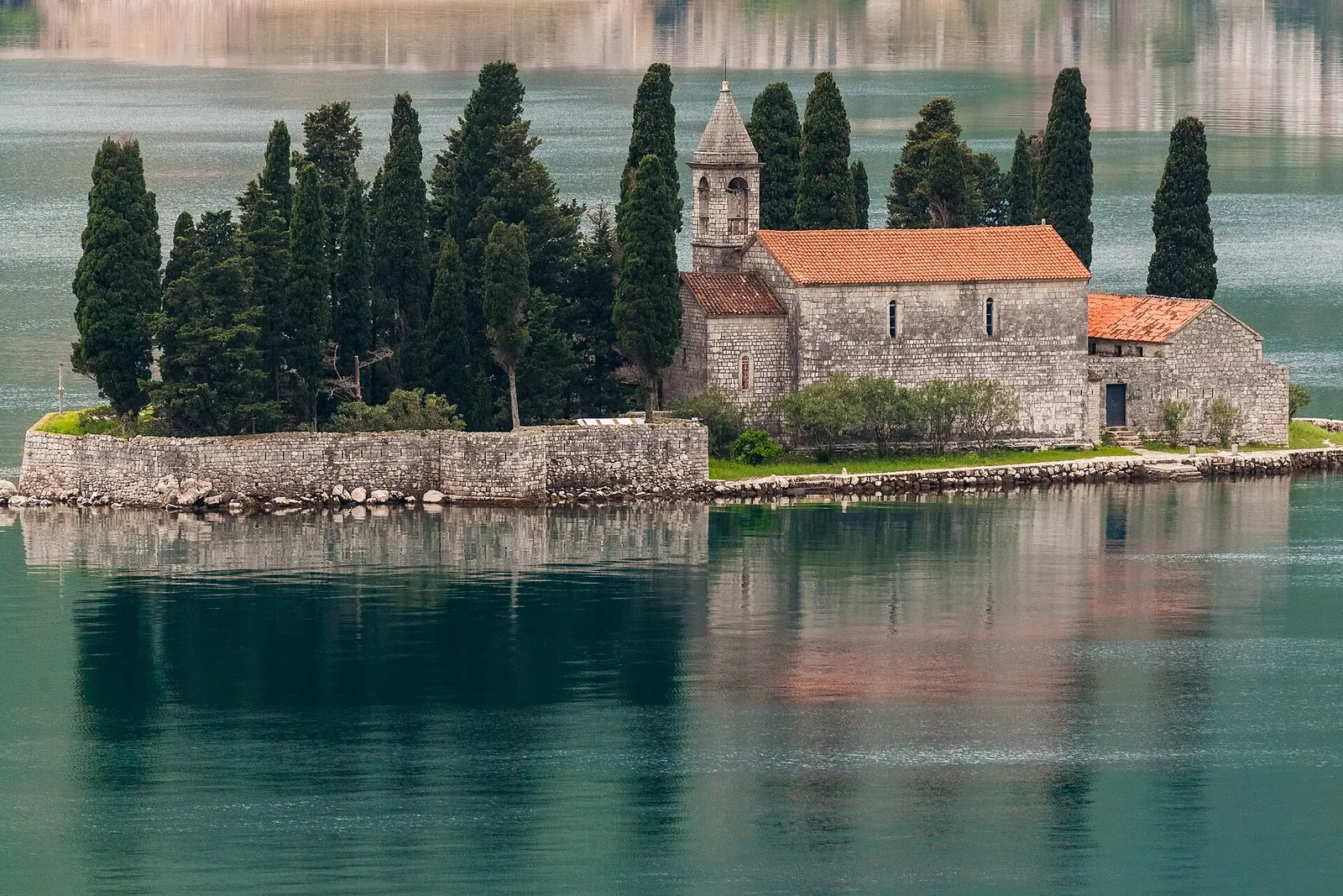 Perast and the St George island monastery, Bay of Kotor