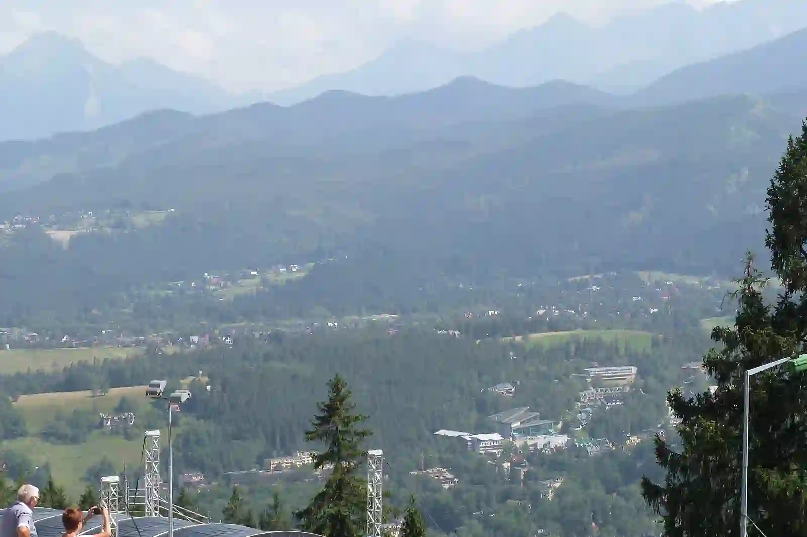 The Tatra mountains seen from Gubalowka above Zakopane