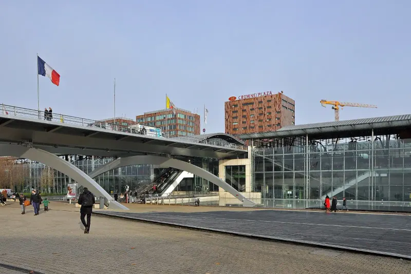 The forecourt of Lille-Europe station