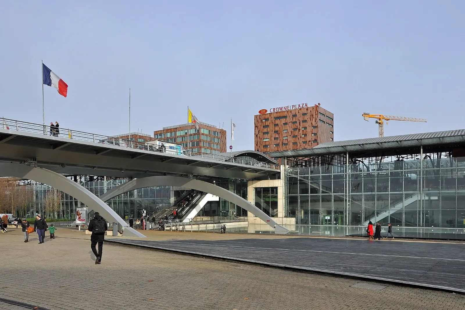 The forecourt of Lille-Europe station