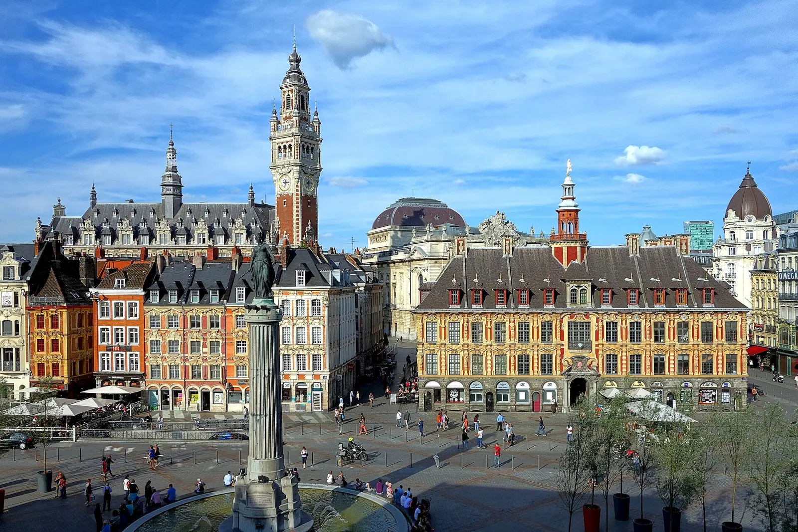 Lille's Grand Place and the Vieille Bourse belfry