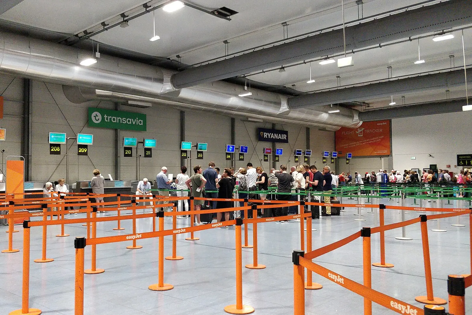 Check-in hall at Lisbon Humberto Delgado Airport