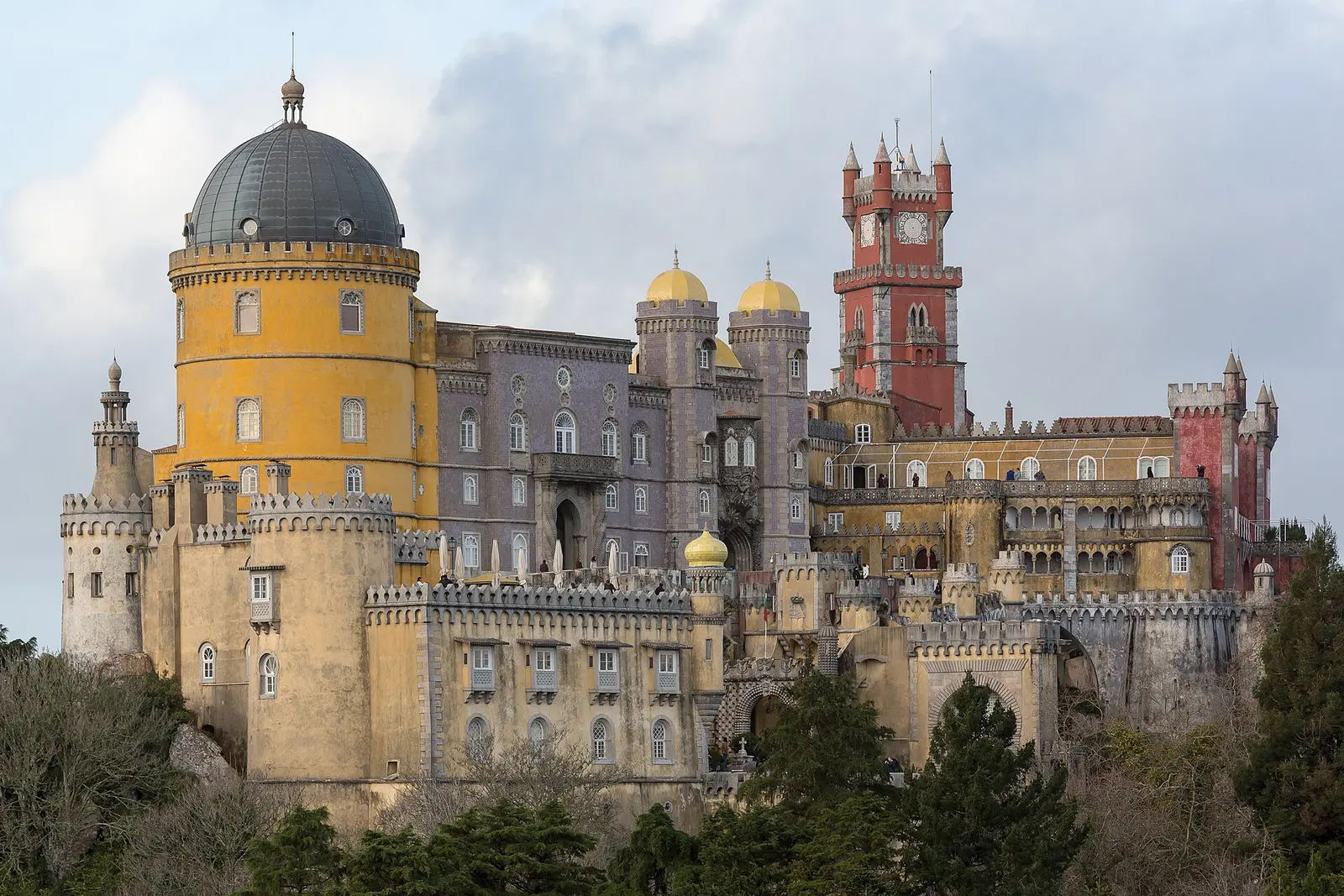 Pena Palace towers above the Sintra hills