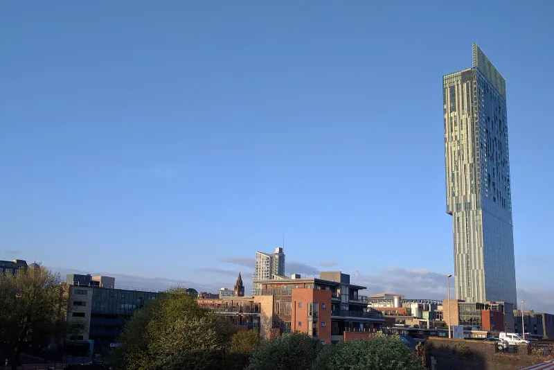 Beetham Tower on the Manchester skyline