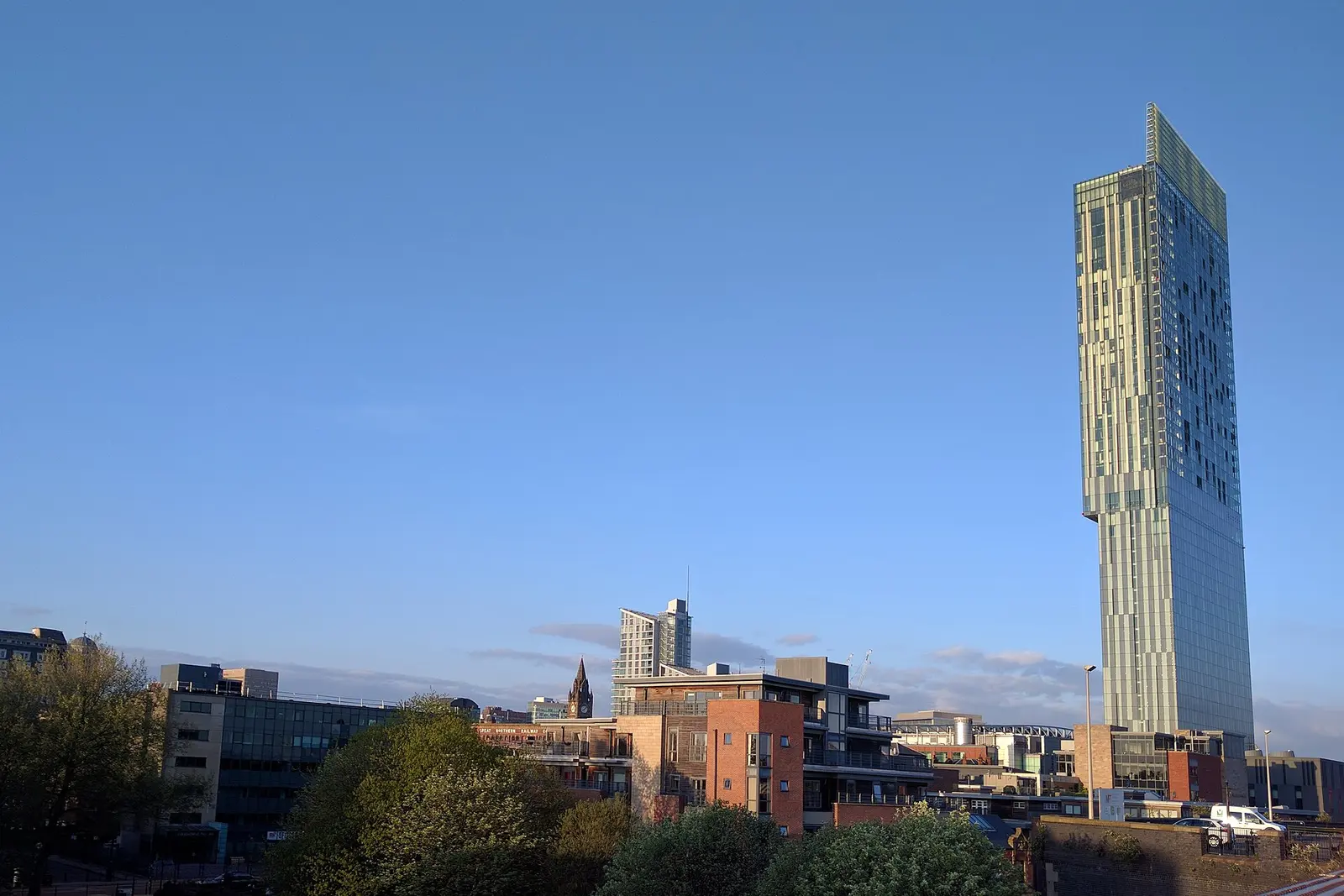 Beetham Tower on the Manchester skyline