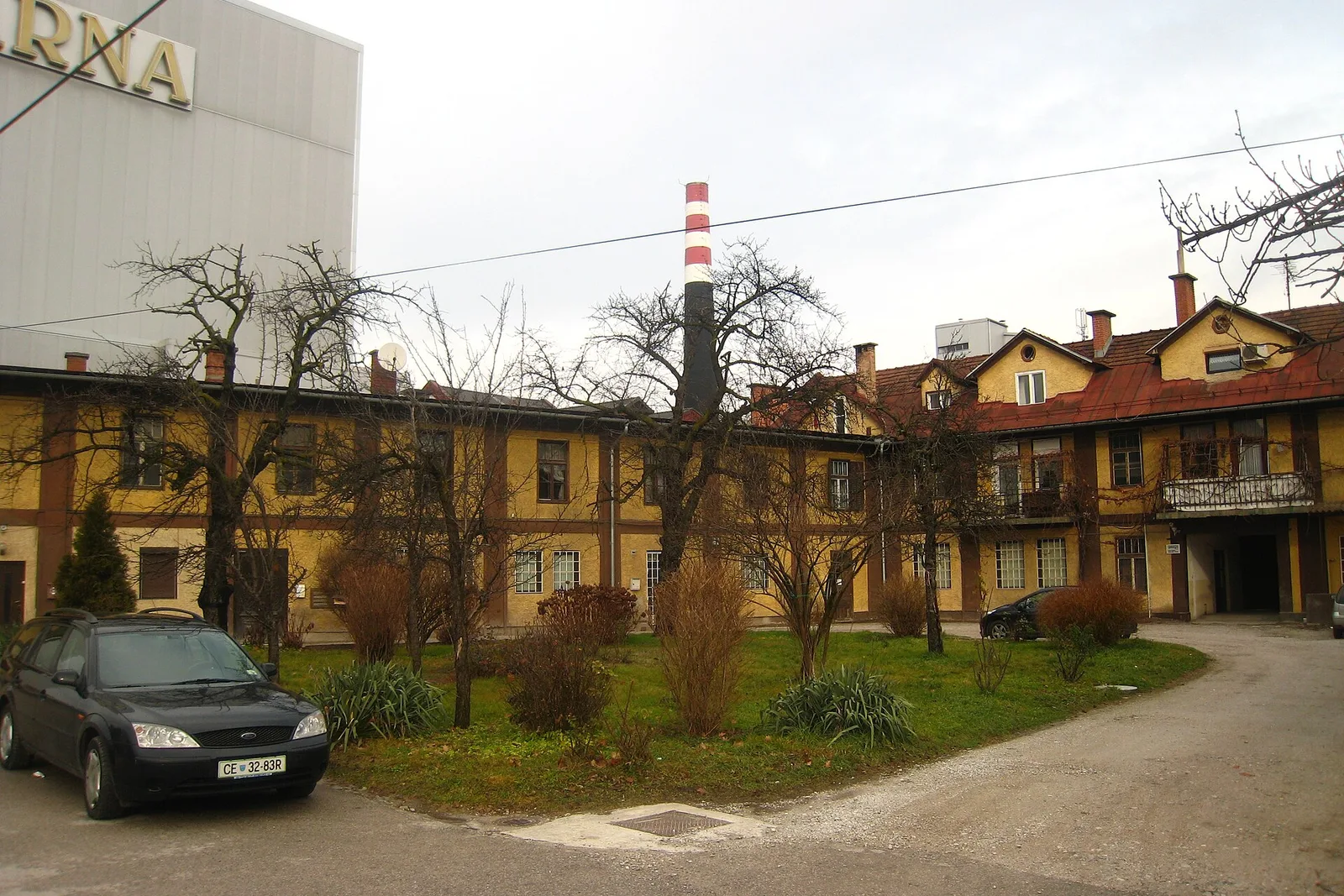 The Union brewery building in Ljubljana