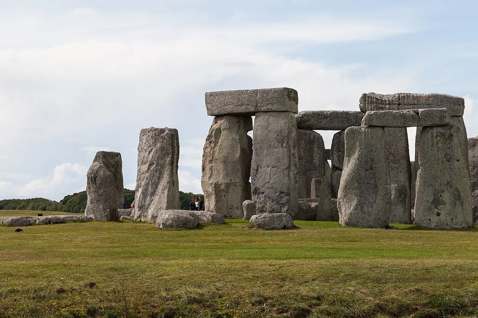 The standing stones of Stonehenge on Salisbury Plain