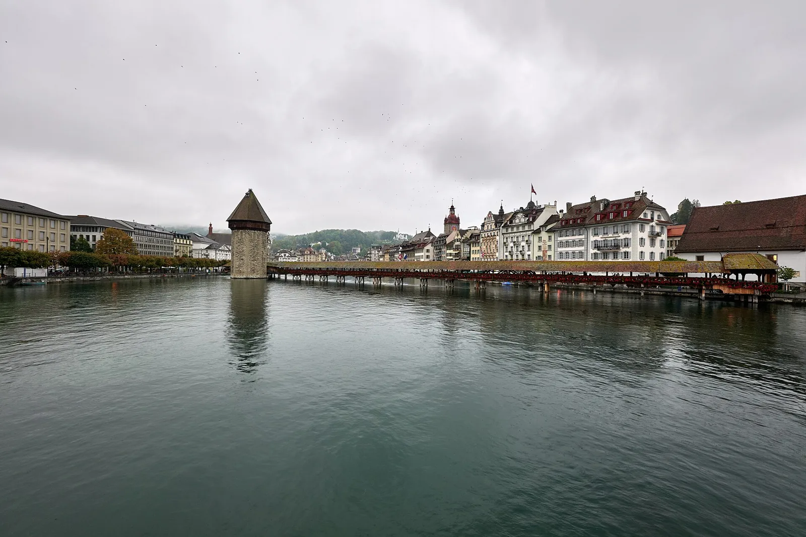 The Kapellbrucke and water tower in Lucerne