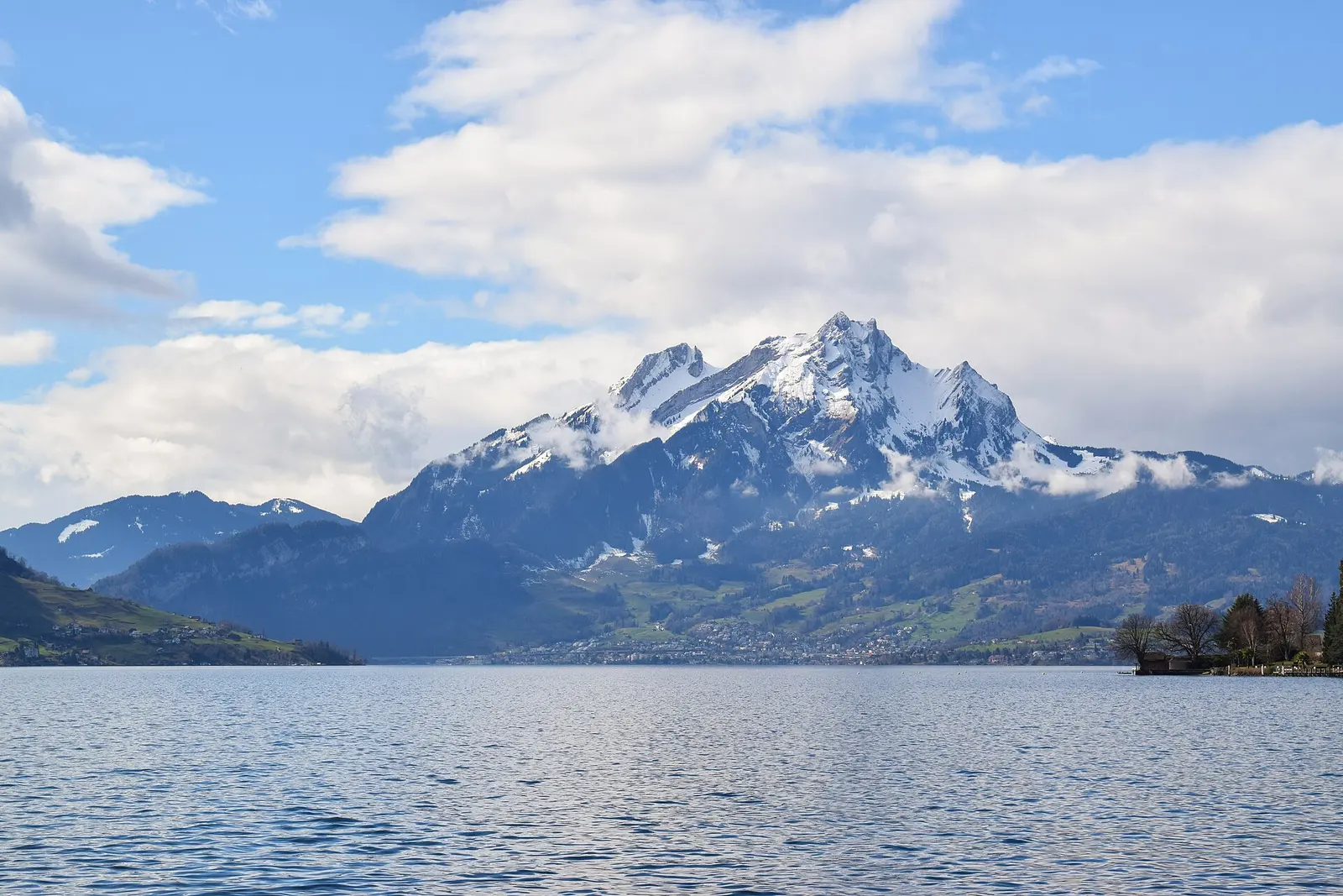 The summit ridge of Mount Pilatus above Lucerne