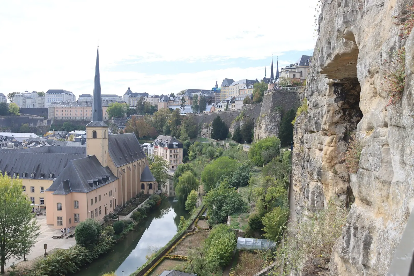 Inside the vaulted galleries of the Bock casemates in Luxembourg