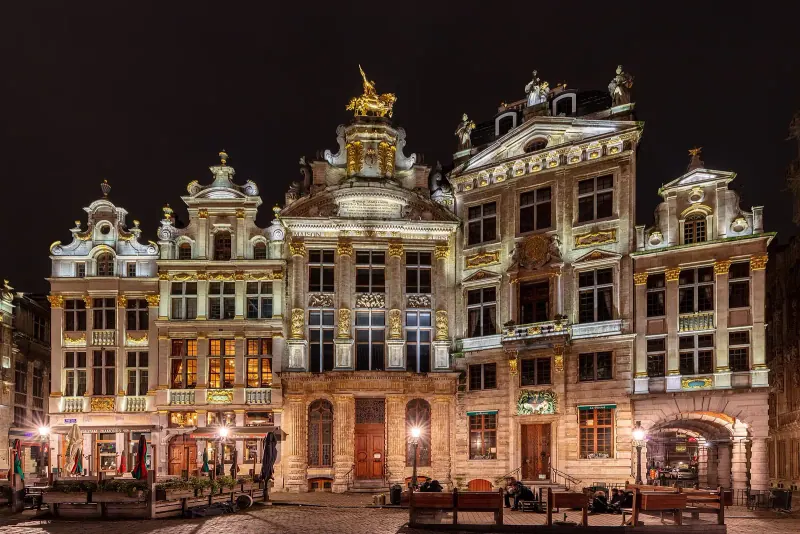 The guildhalls of Brussels' Grand Place