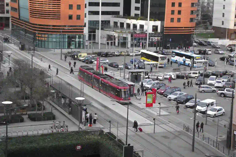 Rhonexpress tram at Lyon Part-Dieu station
