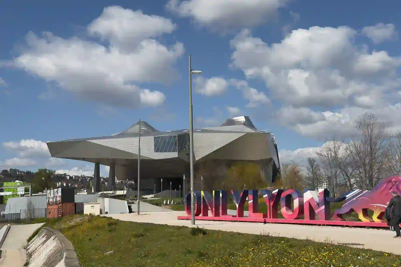 Musee des Confluences and the ONLYLYON sign in Lyon