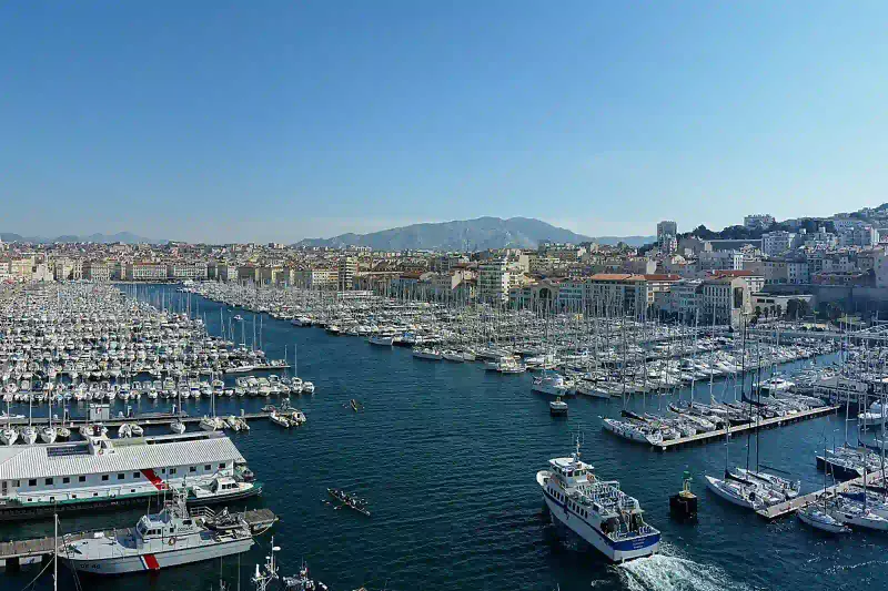 Boats in Marseille's Vieux Port