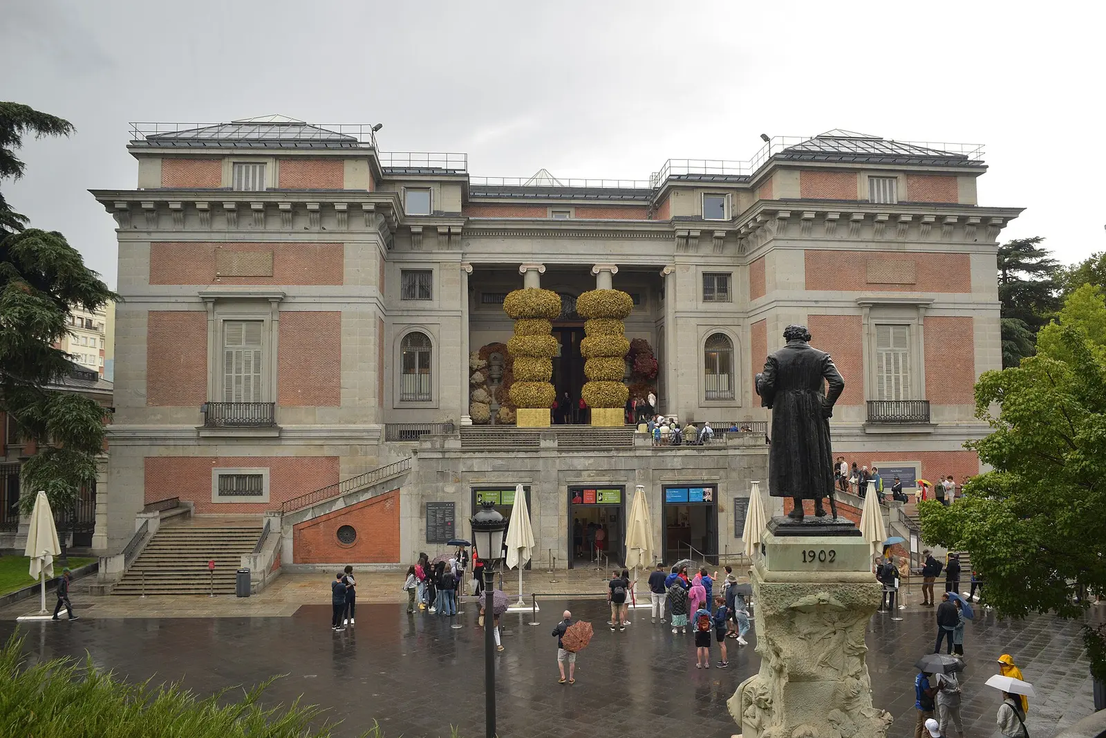 The Velazquez statue at the Prado Museum entrance