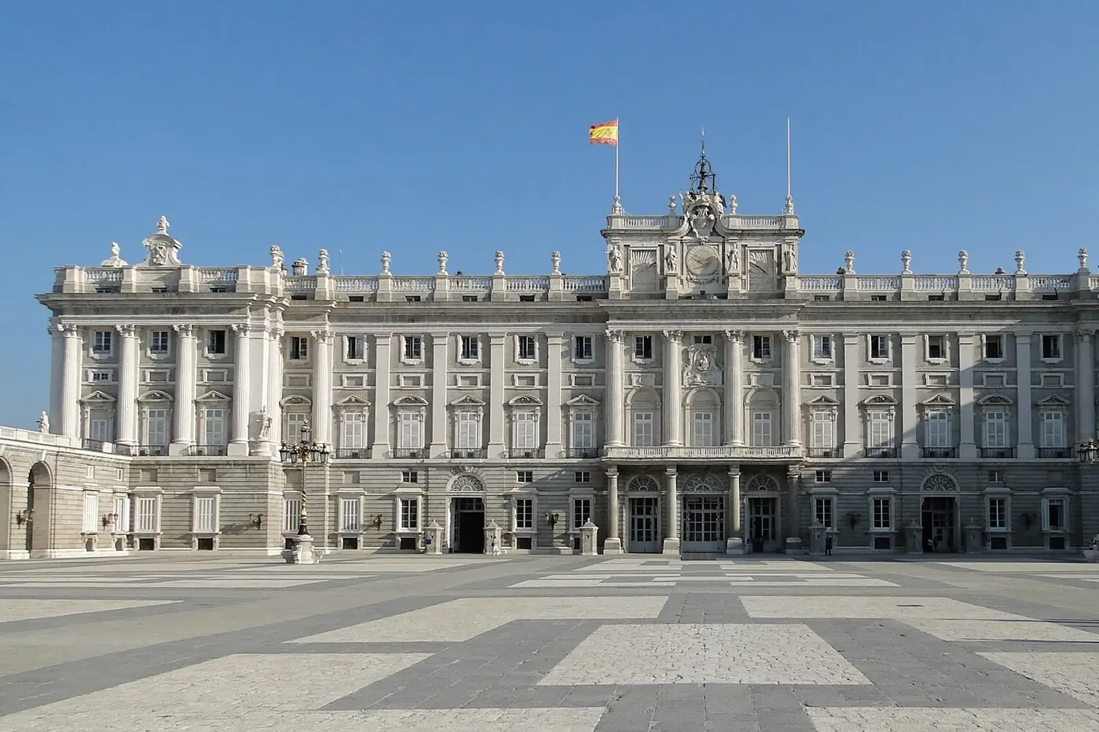 The Royal Palace of Madrid from Plaza de la Armeria