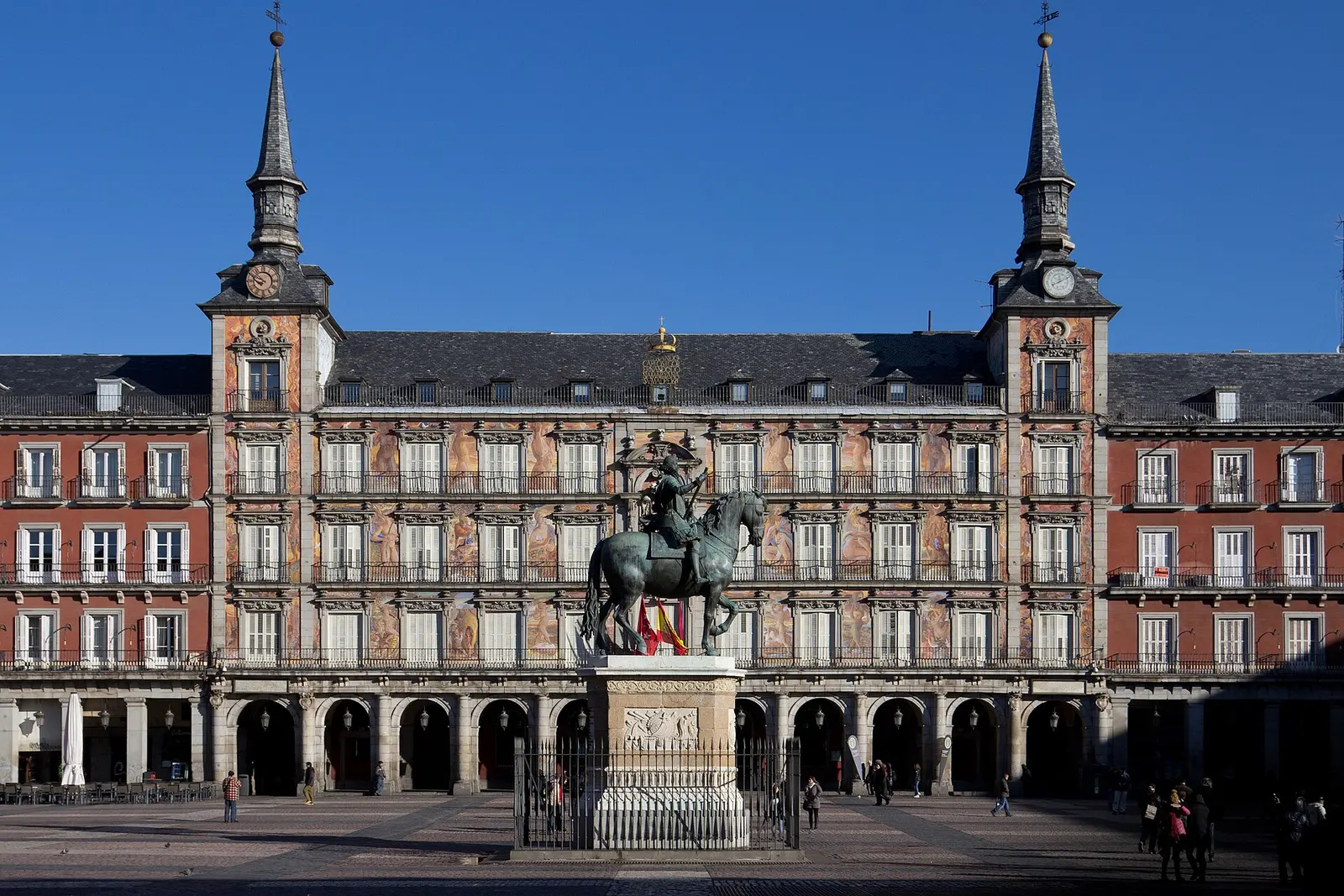 Plaza Mayor in the center of Madrid
