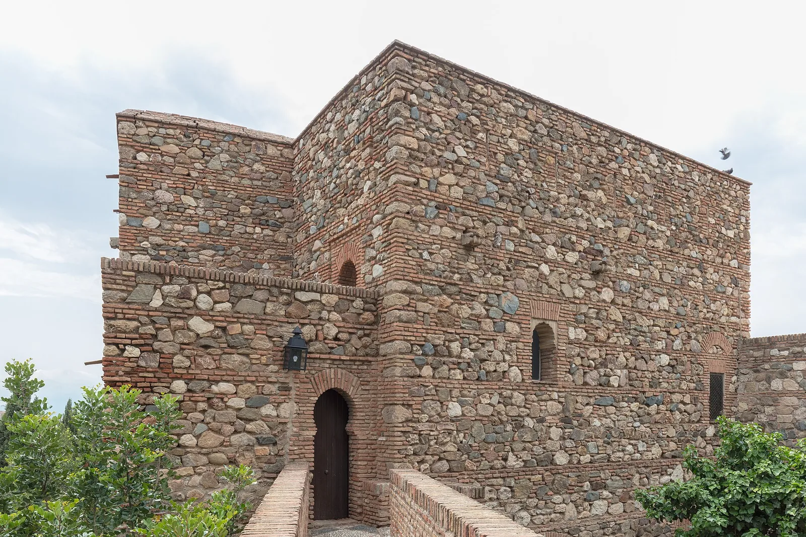 The Alcazaba fortress walls in Malaga