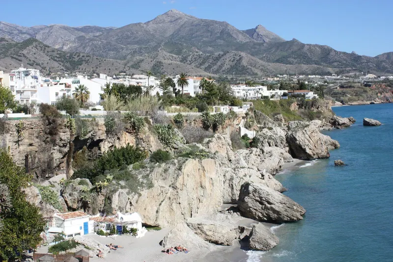 The coast and Balcon de Europa in Nerja