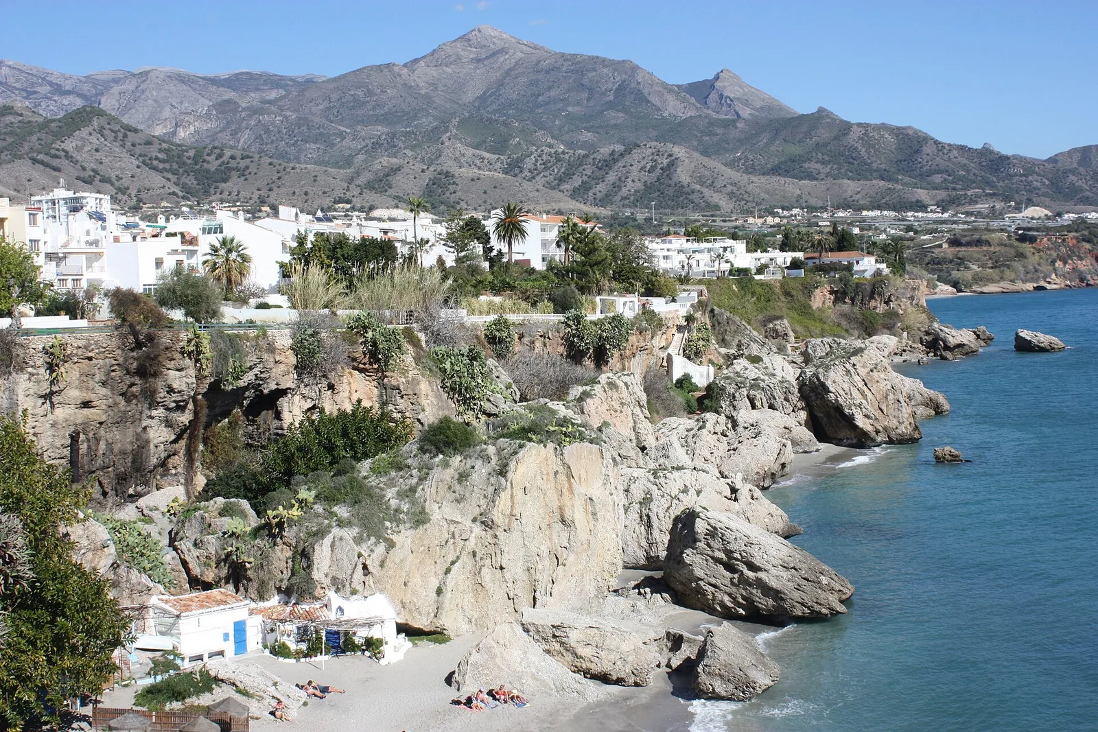 The coast and Balcon de Europa in Nerja