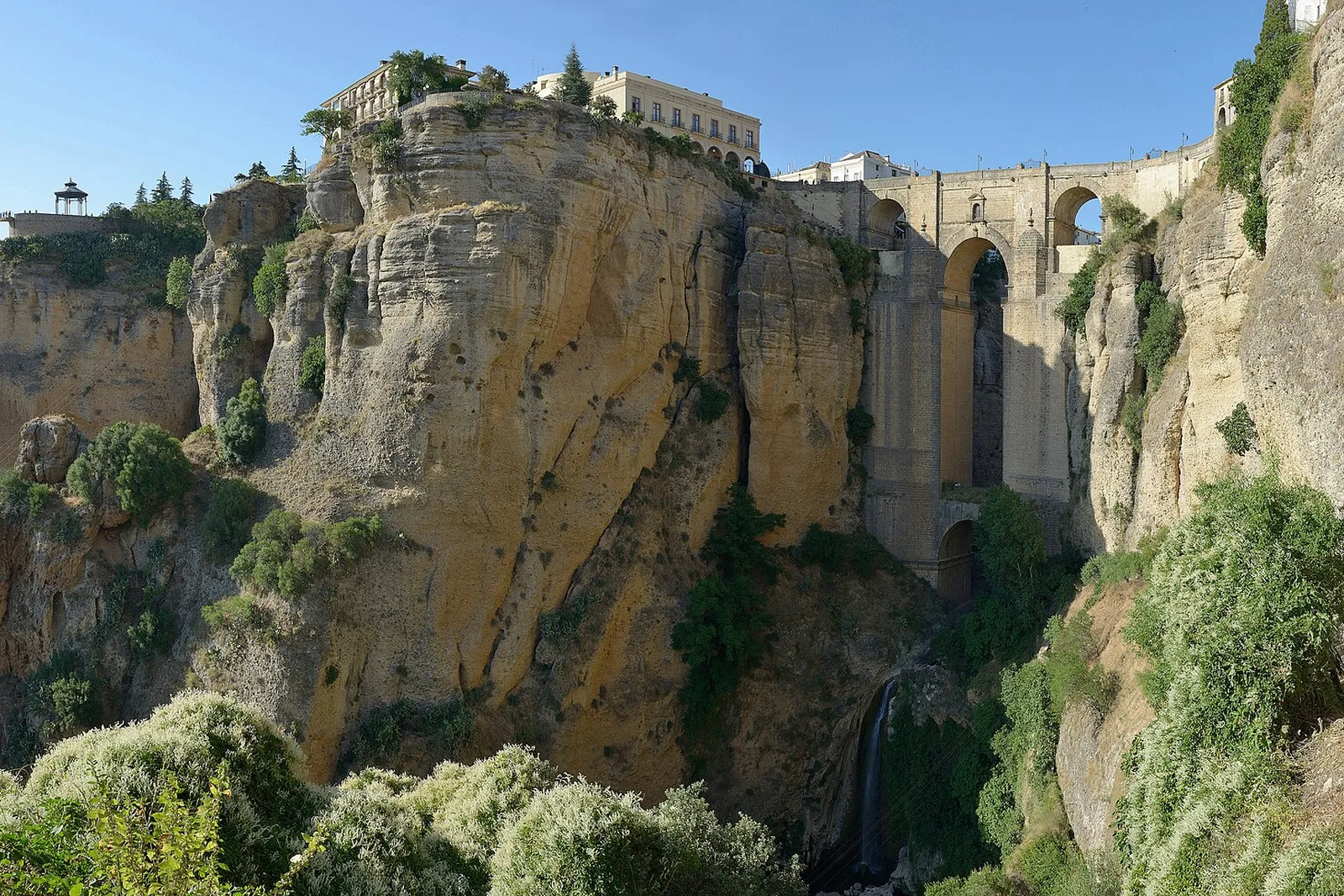 The Puente Nuevo bridge over the gorge in Ronda