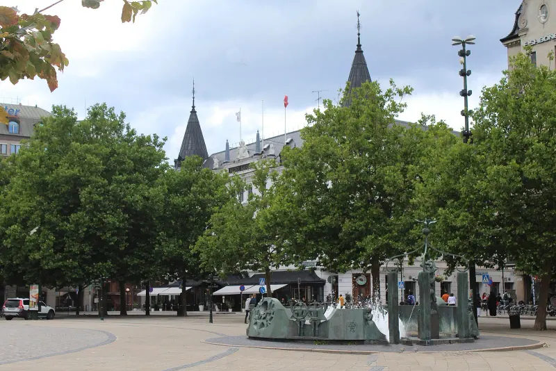 Stortorget and the Kramer hotel in Malmo