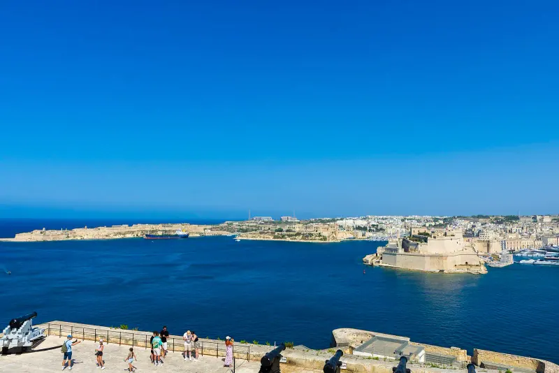 The Grand Harbour and the Three Cities from Upper Barrakka Gardens