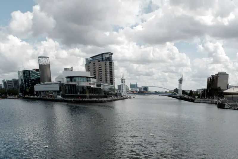 The Manchester Ship Canal at Salford Quays