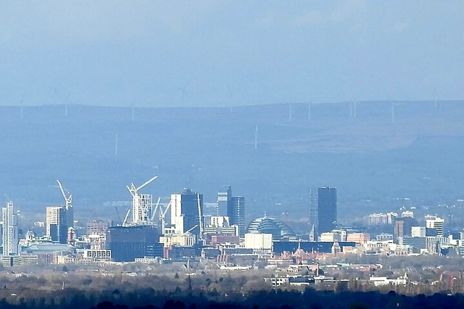 Manchester's city centre skyline