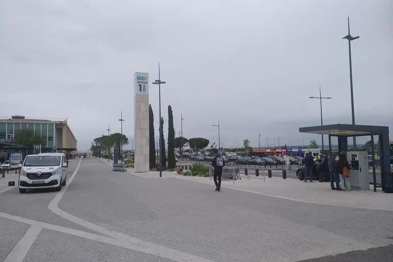Outside Terminal 1B at Marseille Provence airport