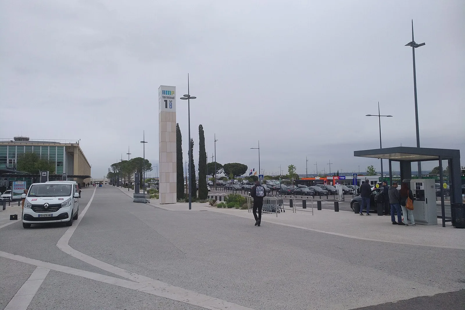 Outside Terminal 1B at Marseille Provence airport