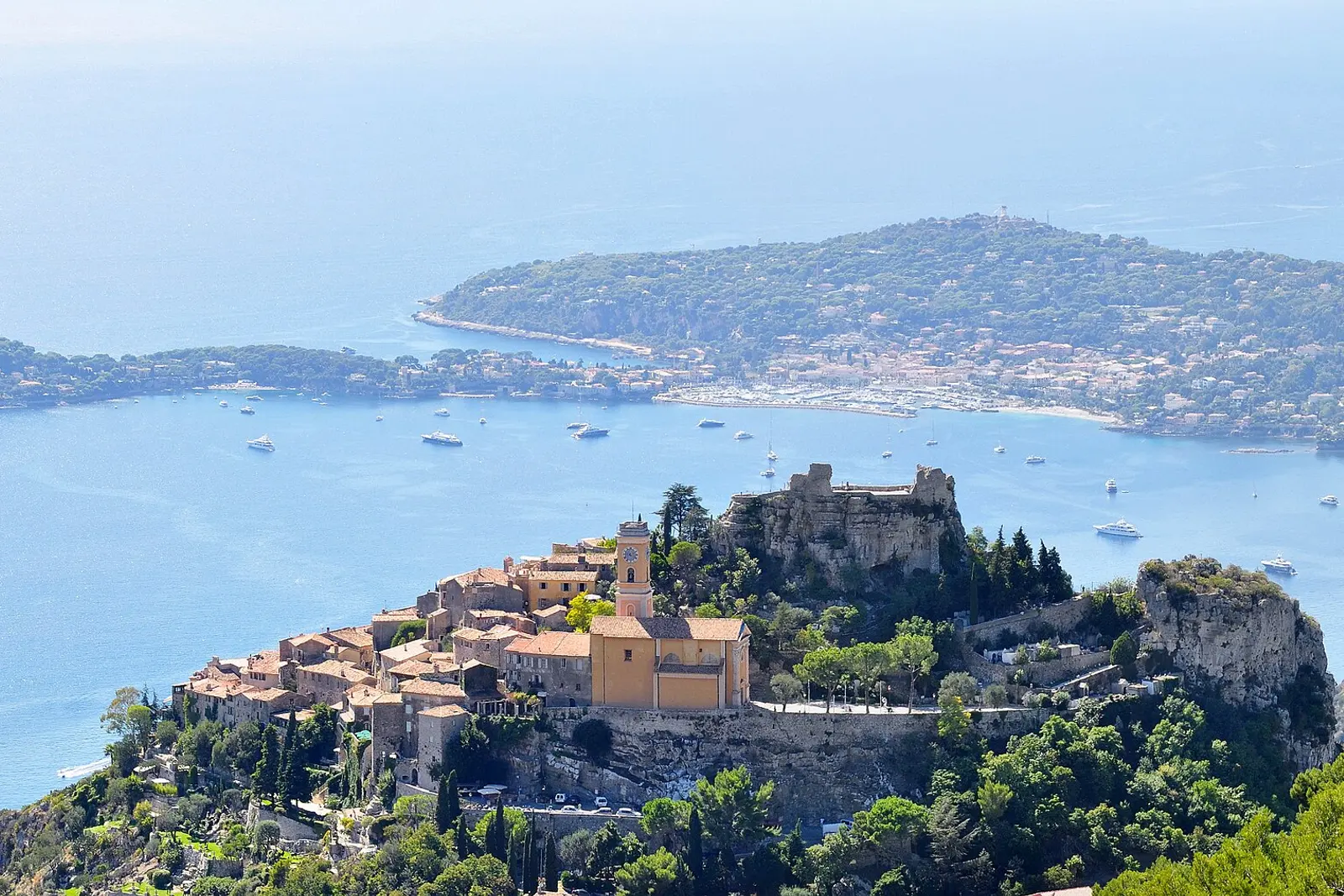 The perched village of Eze above Cap Ferrat